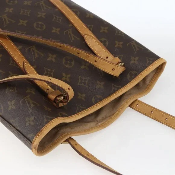 Authentic LOUIS VUITTON Monogram Bucket GM Shoulder Bag M42236 LV - Picture 13 of 16